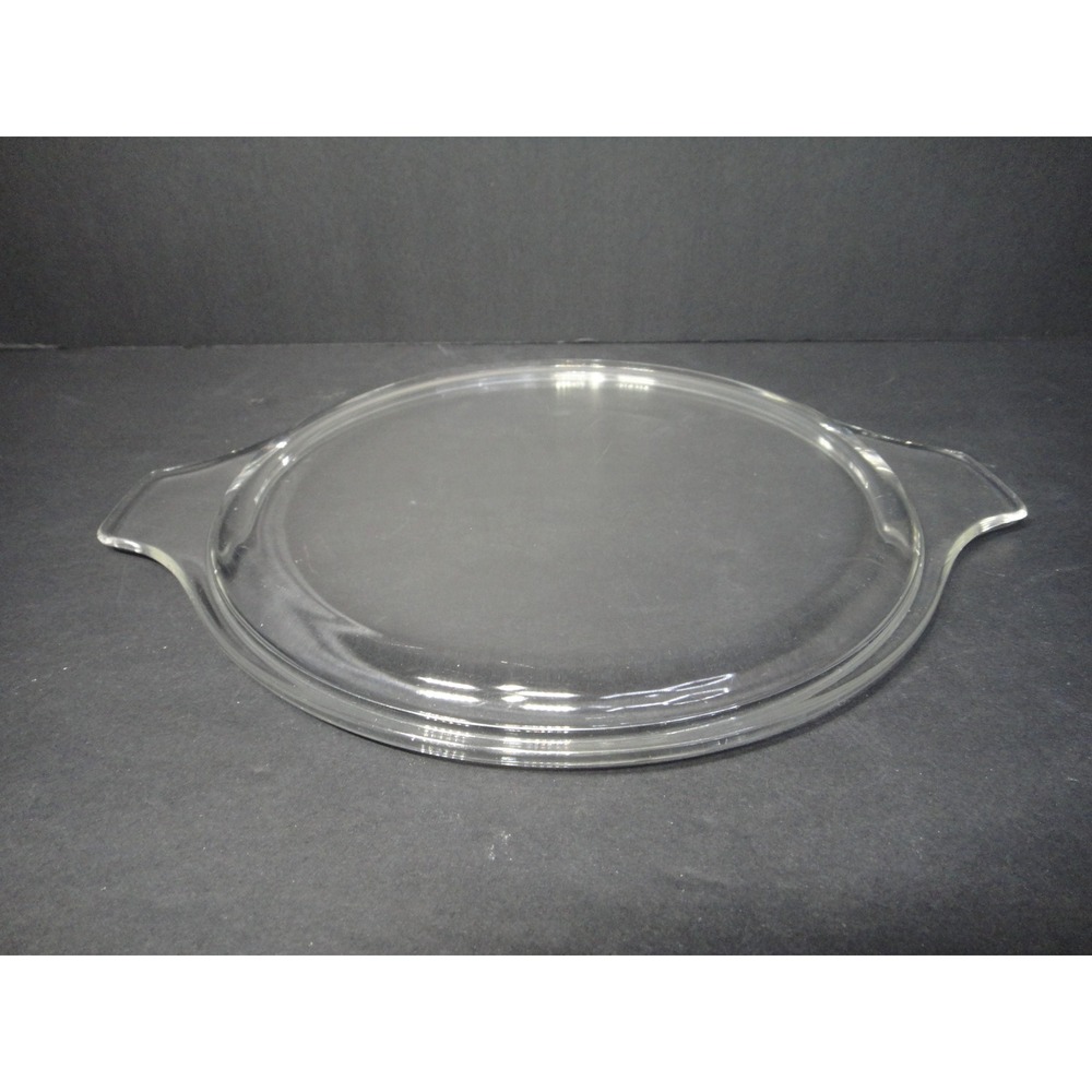 Pyrex #475-C-35 Clear Glass Replacement Lid for 2.5 Qt Round Casserole Dish VTG